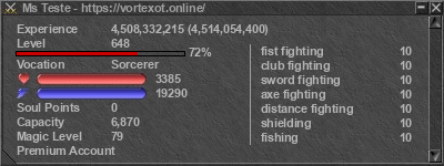 Signature for player Ms Teste