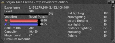 Signature for player Serjao Taca Frecha