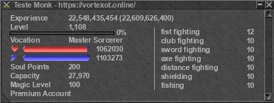 Signature for player Teste Monk